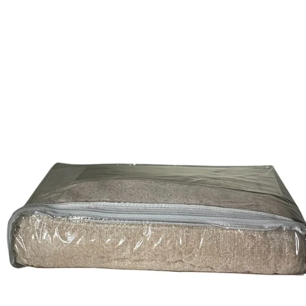Vtg Chenille Throw‎ Blanket Natural (Beige/Ivory) 50x70 Target Home NOS 2002